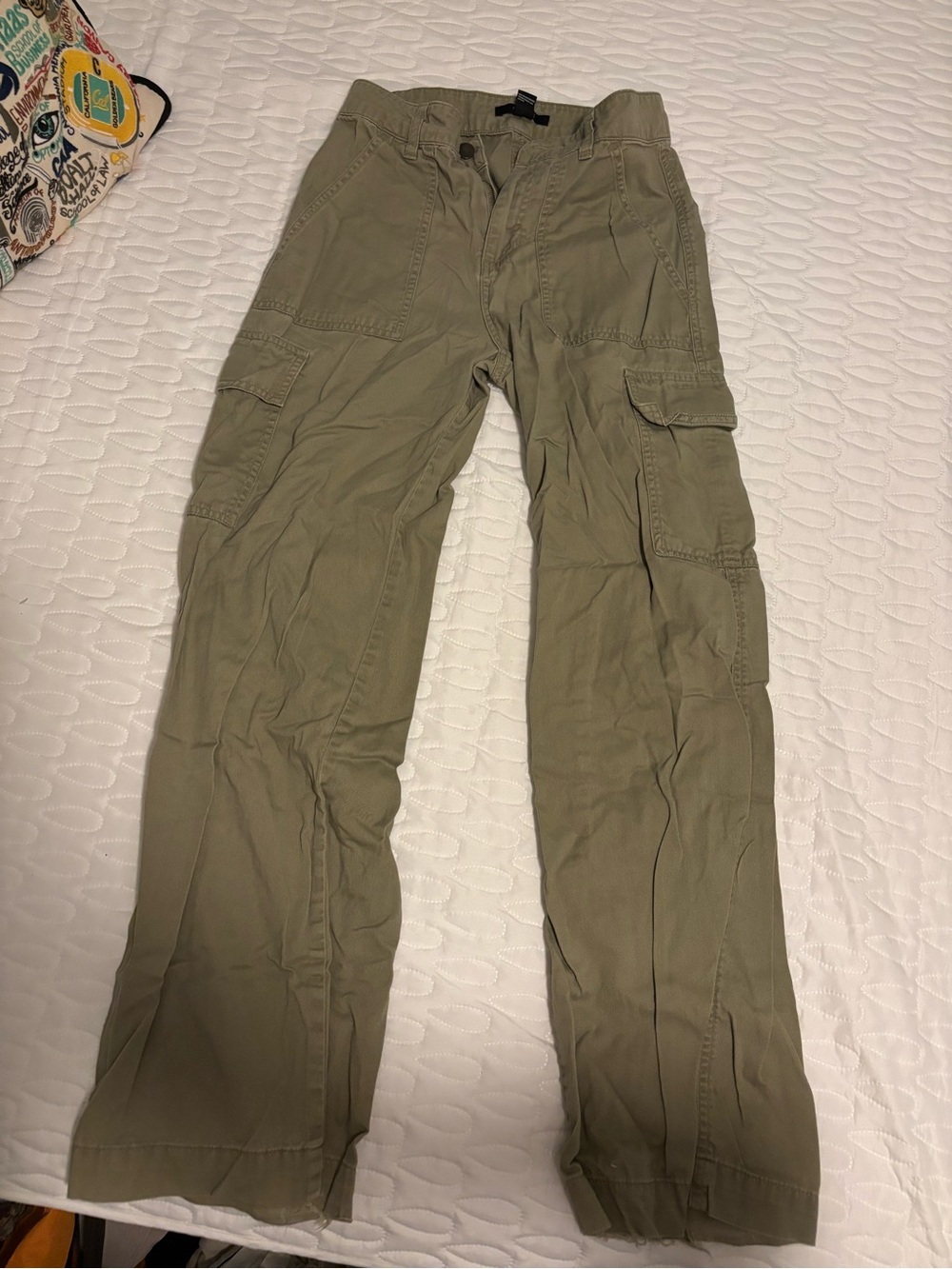 Women's Cargo Pants - Olive Green